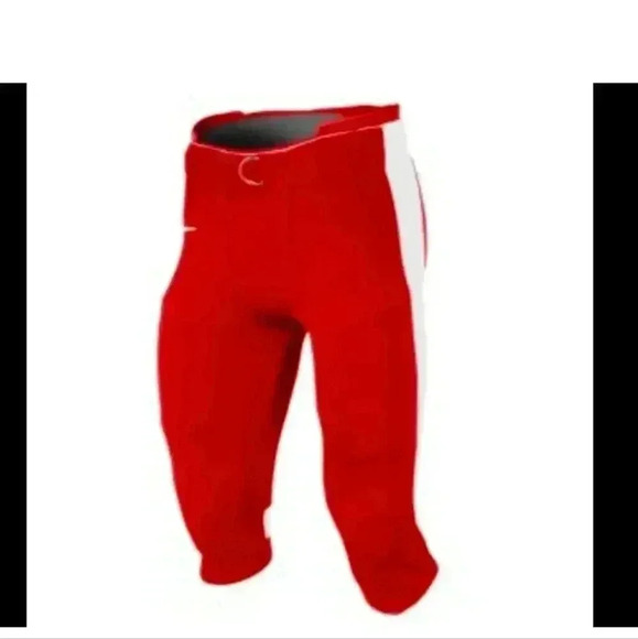 Nike Men's Open Field Football Pants Scarlet Red/ White #615745/658 NWT M or L - Picture 1 of 10